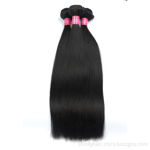 Mink Brazilian Human Hair Straight Weave Wholesale Cuticle Aligned Virgin Straight Human Hair 16 Inch Weave Bundle Extensions